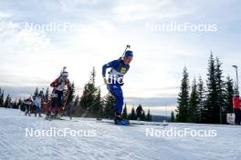 17.11.2024, Sjusjoen, Norway (NOR): Jacob Weel Rosbo (DEN), Jakob Lundby (NOR), (l-r) - Biathlon Season Opening, mass, Sjusjoen (NOR). www.nordicfocus.com. © Nordnes/NordicFocus. Every downloaded picture is fee-liable.