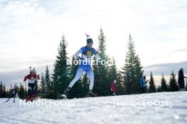 17.11.2024, Sjusjoen, Norway (NOR): Asbjoern Christian Boye (NOR), Sivert Bjoerndalen (NOR), (l-r) - Biathlon Season Opening, mass, Sjusjoen (NOR). www.nordicfocus.com. © Nordnes/NordicFocus. Every downloaded picture is fee-liable.