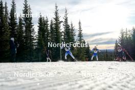 17.11.2024, Sjusjoen, Norway (NOR): Martin Joerstad Ringli (NOR), Herman Peder Strindeberg (NOR), Ask Groetan Wang (NOR), (l-r) - Biathlon Season Opening, mass, Sjusjoen (NOR). www.nordicfocus.com. © Nordnes/NordicFocus. Every downloaded picture is fee-liable.