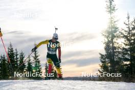 17.11.2024, Sjusjoen, Norway (NOR): Sam Parmantier (BEL) - Biathlon Season Opening, mass, Sjusjoen (NOR). www.nordicfocus.com. © Nordnes/NordicFocus. Every downloaded picture is fee-liable.