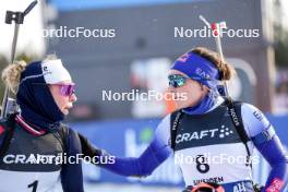 17.11.2024, Sjusjoen, Norway (NOR): Ingrid Landmark Tandrevold (NOR), Dorothea Wierer (ITA), (l-r) - Biathlon Season Opening, mass, Sjusjoen (NOR). www.nordicfocus.com. © Nordnes/NordicFocus. Every downloaded picture is fee-liable.