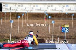 17.11.2024, Sjusjoen, Norway (NOR): Thierry Langer (BEL) - Biathlon Season Opening, mass, Sjusjoen (NOR). www.nordicfocus.com. © Nordnes/NordicFocus. Every downloaded picture is fee-liable.