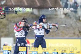 17.11.2024, Sjusjoen, Norway (NOR): Andreas Aas (NOR), Haavard Tosterud (NOR), (l-r) - Biathlon Season Opening, mass, Sjusjoen (NOR). www.nordicfocus.com. © Nordnes/NordicFocus. Every downloaded picture is fee-liable.