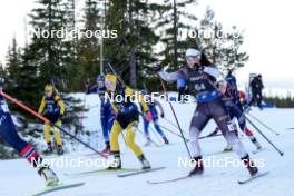 17.11.2024, Sjusjoen, Norway (NOR): Jannecke Lergaard Roetter (NOR), Lisa Elin Fergusson Soerlien (NOR), (l-r) - Biathlon Season Opening, mass, Sjusjoen (NOR). www.nordicfocus.com. © Nordnes/NordicFocus. Every downloaded picture is fee-liable.