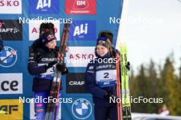 17.11.2024, Sjusjoen, Norway (NOR): Dorothea Wierer (ITA), Karoline Offigstad Knotten (NOR), (l-r) - Biathlon Season Opening, mass, Sjusjoen (NOR). www.nordicfocus.com. © Nordnes/NordicFocus. Every downloaded picture is fee-liable.