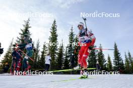 17.11.2024, Sjusjoen, Norway (NOR): Lidiia Zhurauskaite (LTU), Natalia Sidorowicz (POL), (l-r) - Biathlon Season Opening, mass, Sjusjoen (NOR). www.nordicfocus.com. © Nordnes/NordicFocus. Every downloaded picture is fee-liable.