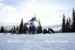 17.11.2024, Sjusjoen, Norway (NOR): Fredrik Vogt Vold (NOR), Einar Hedegart (NOR), (l-r) - Biathlon Season Opening, mass, Sjusjoen (NOR). www.nordicfocus.com. © Nordnes/NordicFocus. Every downloaded picture is fee-liable.