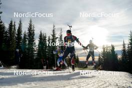 17.11.2024, Sjusjoen, Norway (NOR): Herman Peder Strindeberg (NOR), Ask Groetan Wang (NOR), Kristian Mentzoni-Klausen (NOR), (l-r) - Biathlon Season Opening, mass, Sjusjoen (NOR). www.nordicfocus.com. © Nordnes/NordicFocus. Every downloaded picture is fee-liable.