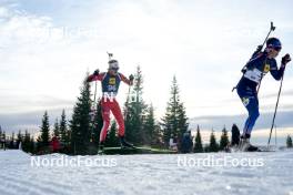 17.11.2024, Sjusjoen, Norway (NOR): +96+, Ask Haughovd (NOR), (l-r) - Biathlon Season Opening, mass, Sjusjoen (NOR). www.nordicfocus.com. © Nordnes/NordicFocus. Every downloaded picture is fee-liable.