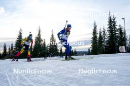 17.11.2024, Sjusjoen, Norway (NOR): Florent Claude (BEL), Eirik Silsand Gerhardsen (NOR), (l-r) - Biathlon Season Opening, mass, Sjusjoen (NOR). www.nordicfocus.com. © Nordnes/NordicFocus. Every downloaded picture is fee-liable.