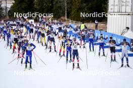 17.11.2024, Sjusjoen, Norway (NOR): Einar Hedegart (NOR), Filip Fjeld Andersen (NOR), Sondre Aputsiaq Rein Slettemark (NOR), (l-r) - Biathlon Season Opening, mass, Sjusjoen (NOR). www.nordicfocus.com. © Nordnes/NordicFocus. Every downloaded picture is fee-liable.