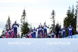 17.11.2024, Sjusjoen, Norway (NOR): Karoline Offigstad Knotten (NOR), Juni Arnekleiv (NOR), Dorothea Wierer (ITA), (l-r) - Biathlon Season Opening, mass, Sjusjoen (NOR). www.nordicfocus.com. © Nordnes/NordicFocus. Every downloaded picture is fee-liable.