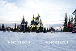 17.11.2024, Sjusjoen, Norway (NOR): Aksel Emil Aasboe (NOR), Haavard Kne Galaaen (NOR), (l-r) - Biathlon Season Opening, mass, Sjusjoen (NOR). www.nordicfocus.com. © Nordnes/NordicFocus. Every downloaded picture is fee-liable.