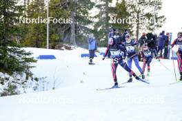 17.11.2024, Sjusjoen, Norway (NOR): Ingrid Landmark Tandrevold (NOR), Marit Ishol Skogan (NOR), (l-r) - Biathlon Season Opening, mass, Sjusjoen (NOR). www.nordicfocus.com. © Nordnes/NordicFocus. Every downloaded picture is fee-liable.