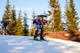 16.11.2024, Sjusjoen, Norway (NOR): Oscar Lombardot (FRA) - Biathlon Season Opening, sprint, Sjusjoen (NOR). www.nordicfocus.com. © Nordnes/NordicFocus. Every downloaded picture is fee-liable.