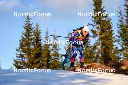 16.11.2024, Sjusjoen, Norway (NOR): Fabien Claude (FRA) - Biathlon Season Opening, sprint, Sjusjoen (NOR). www.nordicfocus.com. © Nordnes/NordicFocus. Every downloaded picture is fee-liable.