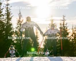 15.11.2024, Sjusjoen, Norway (NOR): Tarjei Boe (NOR), Johannes Thingnes Boe (NOR), (l-r) - Biathlon Season Opening, training, Sjusjoen (NOR). www.nordicfocus.com. © Nordnes/NordicFocus. Every downloaded picture is fee-liable.