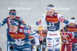 06.01.2024, Val di Fiemme, Italy (ITA): Emma Ribom (SWE) - FIS world cup cross-country, tour de ski, mass, Val di Fiemme (ITA). www.nordicfocus.com. © Modica/NordicFocus. Every downloaded picture is fee-liable.