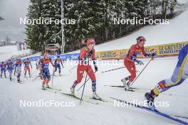 06.01.2024, Val di Fiemme, Italy (ITA): Margrethe Bergane (NOR) - FIS world cup cross-country, tour de ski, mass, Val di Fiemme (ITA). www.nordicfocus.com. © Barbieri/NordicFocus. Every downloaded picture is fee-liable.