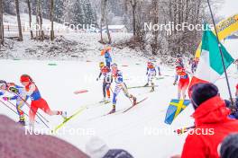 06.01.2024, Val di Fiemme, Italy (ITA): Emma Ribom (SWE) - FIS world cup cross-country, tour de ski, mass, Val di Fiemme (ITA). www.nordicfocus.com. © Barbieri/NordicFocus. Every downloaded picture is fee-liable.