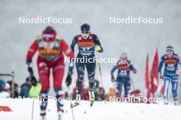 06.01.2024, Val di Fiemme, Italy (ITA): Anna Comarella (ITA) - FIS world cup cross-country, tour de ski, mass, Val di Fiemme (ITA). www.nordicfocus.com. © Modica/NordicFocus. Every downloaded picture is fee-liable.