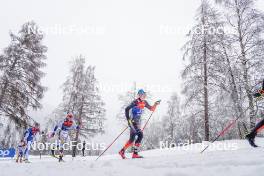 06.01.2024, Val di Fiemme, Italy (ITA): Linn Svahn (SWE), Victoria Carl (GER), (l-r)  - FIS world cup cross-country, tour de ski, mass, Val di Fiemme (ITA). www.nordicfocus.com. © Barbieri/NordicFocus. Every downloaded picture is fee-liable.