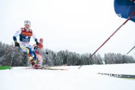 06.01.2024, Val di Fiemme, Italy (ITA): Jonna Sundling (SWE), Nadja Kaelin (SUI), (l-r)  - FIS world cup cross-country, tour de ski, mass, Val di Fiemme (ITA). www.nordicfocus.com. © Modica/NordicFocus. Every downloaded picture is fee-liable.