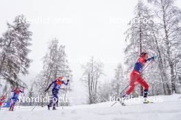 06.01.2024, Val di Fiemme, Italy (ITA): Delphine Claudel (FRA) - FIS world cup cross-country, tour de ski, mass, Val di Fiemme (ITA). www.nordicfocus.com. © Barbieri/NordicFocus. Every downloaded picture is fee-liable.