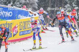 06.01.2024, Val di Fiemme, Italy (ITA): Victoria Carl (GER) - FIS world cup cross-country, tour de ski, mass, Val di Fiemme (ITA). www.nordicfocus.com. © Barbieri/NordicFocus. Every downloaded picture is fee-liable.