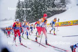 06.01.2024, Val di Fiemme, Italy (ITA): Paal Golberg (NOR), Beda Klee (SUI), (l-r)  - FIS world cup cross-country, tour de ski, mass, Val di Fiemme (ITA). www.nordicfocus.com. © Barbieri/NordicFocus. Every downloaded picture is fee-liable.