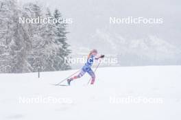 06.01.2024, Val di Fiemme, Italy (ITA): Samantha Smith (USA) - FIS world cup cross-country, tour de ski, mass, Val di Fiemme (ITA). www.nordicfocus.com. © Barbieri/NordicFocus. Every downloaded picture is fee-liable.