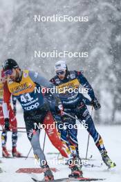 06.01.2024, Val di Fiemme, Italy (ITA): Lucas Chanavat (FRA) - FIS world cup cross-country, tour de ski, mass, Val di Fiemme (ITA). www.nordicfocus.com. © Modica/NordicFocus. Every downloaded picture is fee-liable.