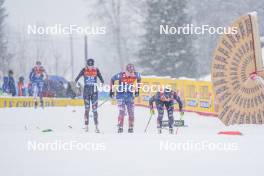 06.01.2024, Val di Fiemme, Italy (ITA): Samantha Smith (USA) - FIS world cup cross-country, tour de ski, mass, Val di Fiemme (ITA). www.nordicfocus.com. © Barbieri/NordicFocus. Every downloaded picture is fee-liable.