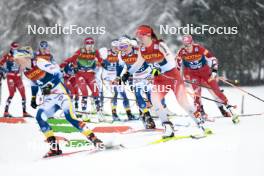 06.01.2024, Val di Fiemme, Italy (ITA): Emma Ribom (SWE) - FIS world cup cross-country, tour de ski, mass, Val di Fiemme (ITA). www.nordicfocus.com. © Modica/NordicFocus. Every downloaded picture is fee-liable.