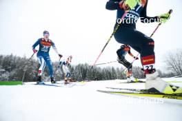 06.01.2024, Val di Fiemme, Italy (ITA): Vilma Ryytty (FIN), Johanna Hagstroem (SWE), (l-r)  - FIS world cup cross-country, tour de ski, mass, Val di Fiemme (ITA). www.nordicfocus.com. © Modica/NordicFocus. Every downloaded picture is fee-liable.