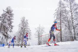 06.01.2024, Val di Fiemme, Italy (ITA): Linn Svahn (SWE), Victoria Carl (GER), (l-r)  - FIS world cup cross-country, tour de ski, mass, Val di Fiemme (ITA). www.nordicfocus.com. © Barbieri/NordicFocus. Every downloaded picture is fee-liable.