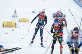 06.01.2024, Val di Fiemme, Italy (ITA): Delphine Claudel (FRA) - FIS world cup cross-country, tour de ski, mass, Val di Fiemme (ITA). www.nordicfocus.com. © Modica/NordicFocus. Every downloaded picture is fee-liable.