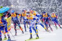 06.01.2024, Val di Fiemme, Italy (ITA): Johan Haeggstroem (SWE) - FIS world cup cross-country, tour de ski, mass, Val di Fiemme (ITA). www.nordicfocus.com. © Barbieri/NordicFocus. Every downloaded picture is fee-liable.