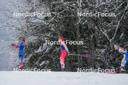 06.01.2024, Val di Fiemme, Italy (ITA): Rosie Brennan (USA), Desiree Steiner (SUI), (l-r)  - FIS world cup cross-country, tour de ski, mass, Val di Fiemme (ITA). www.nordicfocus.com. © Barbieri/NordicFocus. Every downloaded picture is fee-liable.