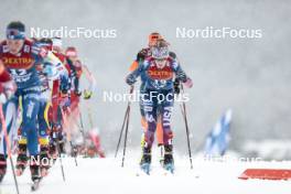 06.01.2024, Val di Fiemme, Italy (ITA): Sophia Laukli (USA) - FIS world cup cross-country, tour de ski, mass, Val di Fiemme (ITA). www.nordicfocus.com. © Modica/NordicFocus. Every downloaded picture is fee-liable.