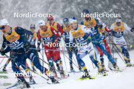06.01.2024, Val di Fiemme, Italy (ITA): Jens Burman (SWE) - FIS world cup cross-country, tour de ski, mass, Val di Fiemme (ITA). www.nordicfocus.com. © Modica/NordicFocus. Every downloaded picture is fee-liable.
