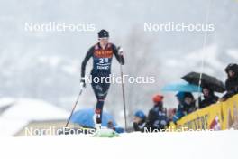 06.01.2024, Val di Fiemme, Italy (ITA): Caterina Ganz (ITA) - FIS world cup cross-country, tour de ski, mass, Val di Fiemme (ITA). www.nordicfocus.com. © Modica/NordicFocus. Every downloaded picture is fee-liable.