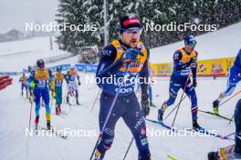 06.01.2024, Val di Fiemme, Italy (ITA): Simone Dapra (ITA) - FIS world cup cross-country, tour de ski, mass, Val di Fiemme (ITA). www.nordicfocus.com. © Barbieri/NordicFocus. Every downloaded picture is fee-liable.