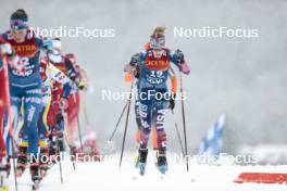 06.01.2024, Val di Fiemme, Italy (ITA): Sophia Laukli (USA) - FIS world cup cross-country, tour de ski, mass, Val di Fiemme (ITA). www.nordicfocus.com. © Modica/NordicFocus. Every downloaded picture is fee-liable.