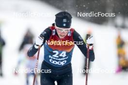 06.01.2024, Val di Fiemme, Italy (ITA): Caterina Ganz (ITA) - FIS world cup cross-country, tour de ski, mass, Val di Fiemme (ITA). www.nordicfocus.com. © Modica/NordicFocus. Every downloaded picture is fee-liable.