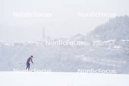 06.01.2024, Val di Fiemme, Italy (ITA): Anna Comarella (ITA) - FIS world cup cross-country, tour de ski, mass, Val di Fiemme (ITA). www.nordicfocus.com. © Barbieri/NordicFocus. Every downloaded picture is fee-liable.