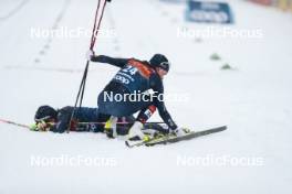 06.01.2024, Val di Fiemme, Italy (ITA): Anna Comarella (ITA), Caterina Ganz (ITA), (l-r)  - FIS world cup cross-country, tour de ski, mass, Val di Fiemme (ITA). www.nordicfocus.com. © Modica/NordicFocus. Every downloaded picture is fee-liable.