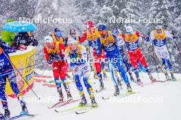 06.01.2024, Val di Fiemme, Italy (ITA): Jens Burman (SWE) - FIS world cup cross-country, tour de ski, mass, Val di Fiemme (ITA). www.nordicfocus.com. © Barbieri/NordicFocus. Every downloaded picture is fee-liable.