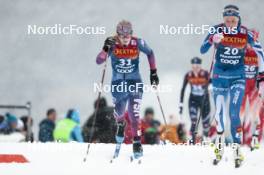 06.01.2024, Val di Fiemme, Italy (ITA): Samantha Smith (USA) - FIS world cup cross-country, tour de ski, mass, Val di Fiemme (ITA). www.nordicfocus.com. © Modica/NordicFocus. Every downloaded picture is fee-liable.