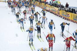 06.01.2024, Val di Fiemme, Italy (ITA): Johan Haeggstroem (SWE), Naoto Baba (JPN), Paal Golberg (NOR), Jan Thomas Jenssen (NOR), (l-r)  - FIS world cup cross-country, tour de ski, mass, Val di Fiemme (ITA). www.nordicfocus.com. © Modica/NordicFocus. Every downloaded picture is fee-liable.